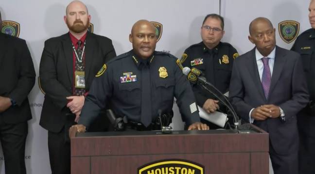 Houston Police gave an update on the case at a press conference. Credit: Houston Police/Twitter