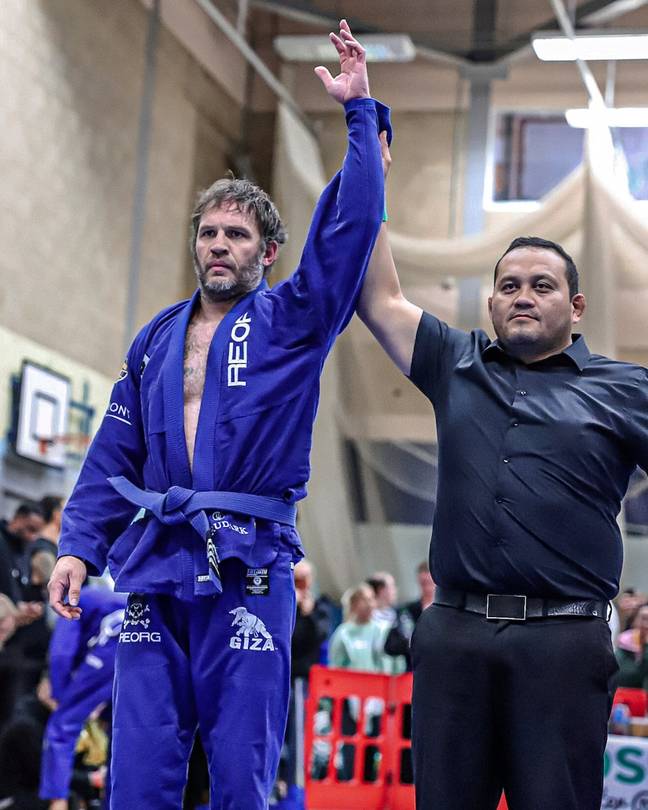 This isn't the first Brazilian Jiu-Jitsu championship he's won. Credit: SWNS