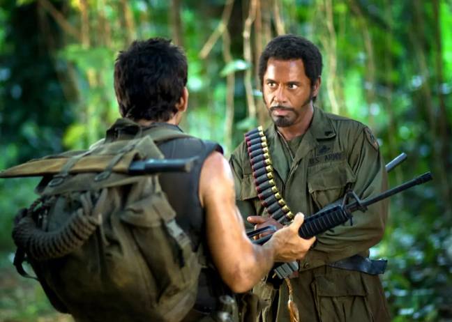 Robert Downey Jr (pictured on the right) wore blackface in Tropic Thunder. Red Hour Productions