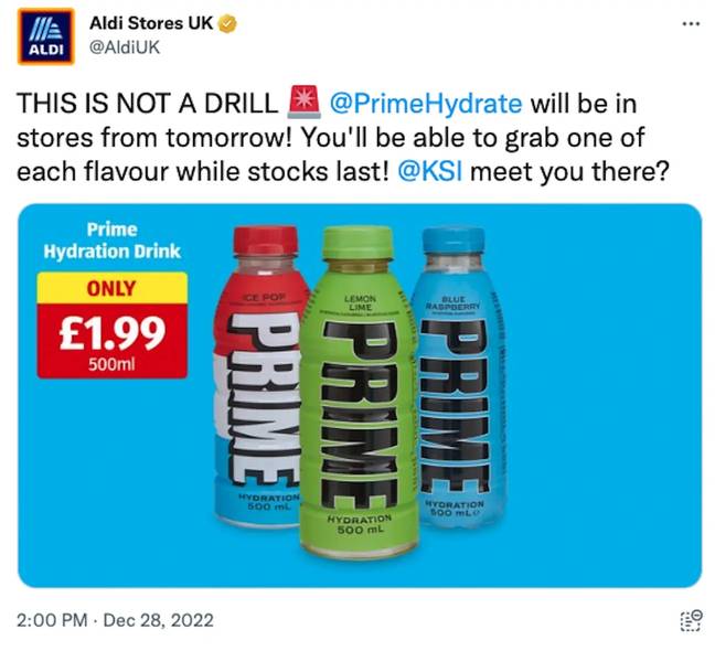 Supermarket giant Aldi issuing an apology after so many customers were left empty-handed last week. Credit: Twitter/@AldiUK