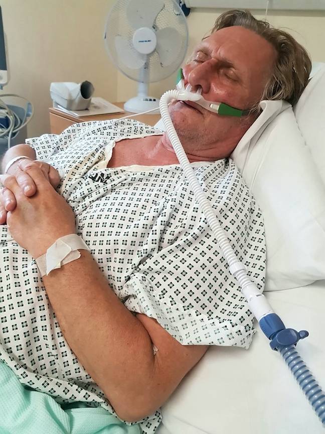 Gary McClellan was left in intensive care after contracting Legionnaires' disease. Credit: SWNS
