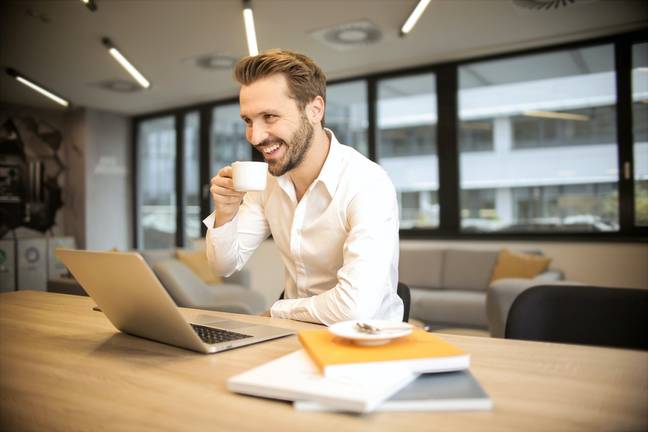 He’s smiling because he’s just got 14 days off but only had to use eight days annual leave. Credit: Pexels/Andrea Piacquadio