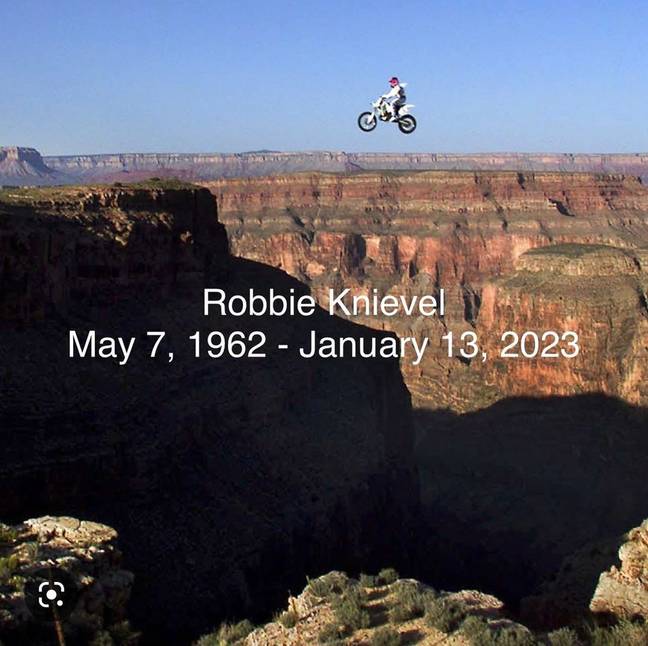 Robbie Knievel passed away aged 60. Credit: Instagram/@officialevelknievel