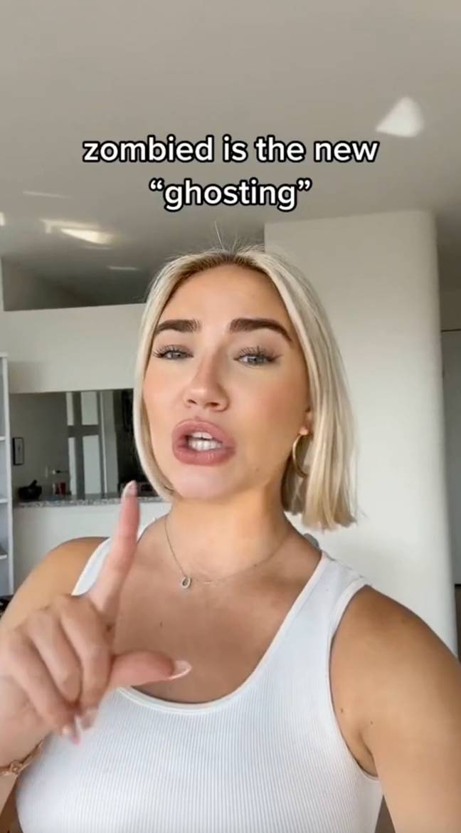 Getting 'zombied' is the new dating trend that people are calling worse than ghosting. Credit: TikTok/@mariel_darling