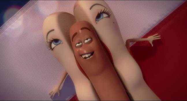 Rogen as Frank and Kristen Wiig as Brenda in Sausage Party. Credit: Sony Pictures 
