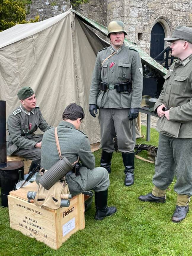 A WW2 reenactment group has been slammed by Holocaust memorial groups. Credit: Triangle News