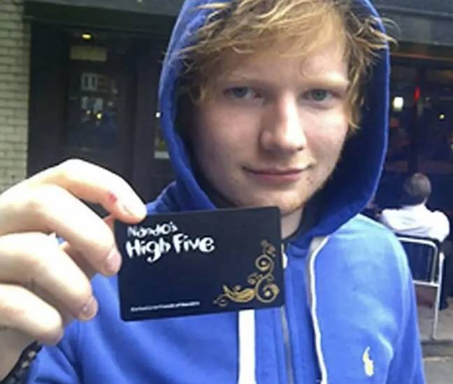Ed Sheeran once got his own Black Card. Credit: Facebook/Ed Sheeran