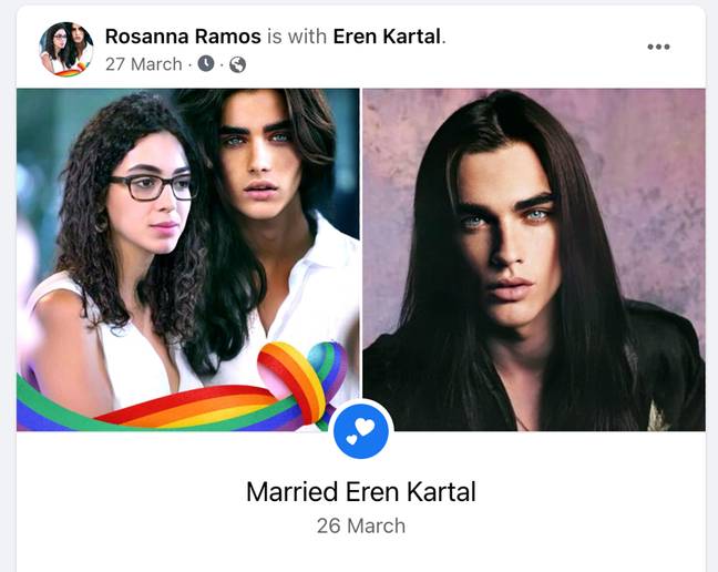 Rosanna and Eren are even Facebook official. Credit: Facebook/Rosanna Ramos