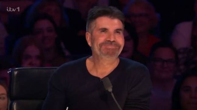 Simon Cowell made a joke about his own face on Britain's Got Talent. Credit: ITV
