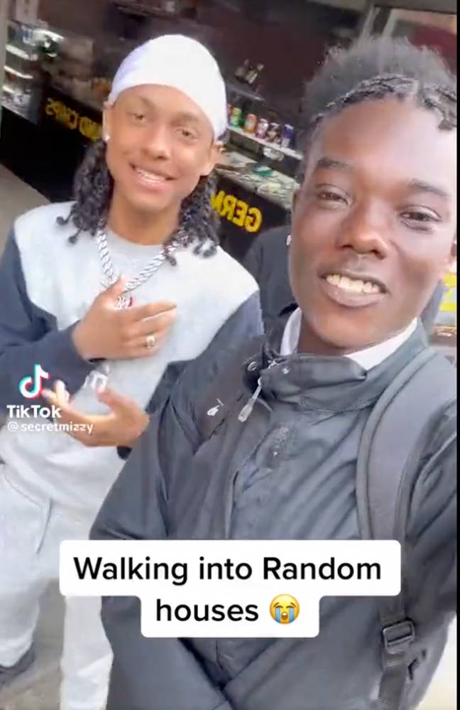 Bacari Ogarro went viral after he and his friends entered the home of complete strangers. Credit: TikTok