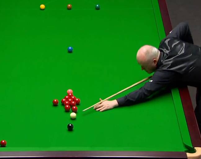 Neal Foulds pointed out an issue with the tables during this year's World Snooker Championships. Credit: Twitter/@Eurosport
