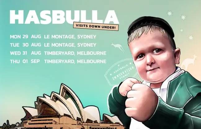 Hasbulla's currently on tour in Australia. Credit: The Hour Group