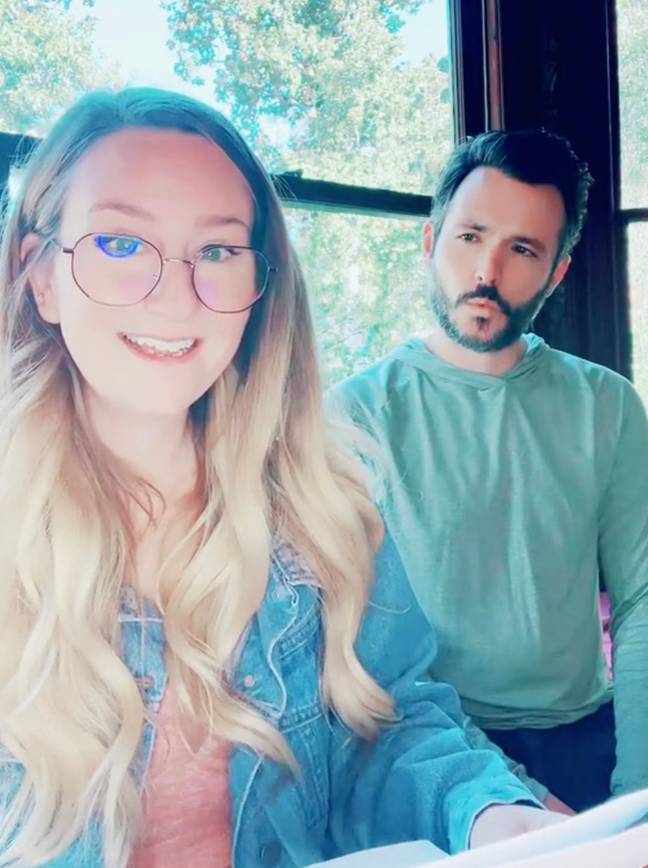 Courtney and Matt received a mysterious letter about their home's secrets. Credit: TikTok/@living_in_history