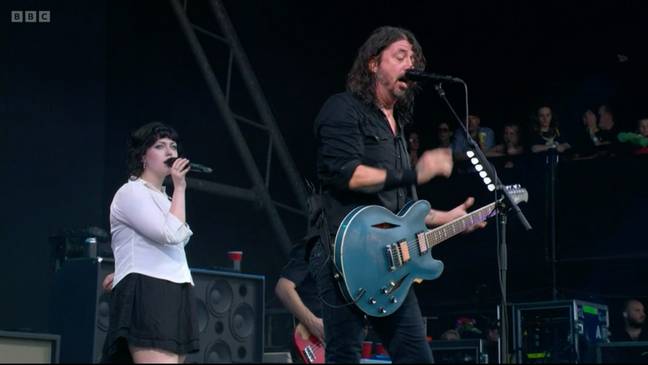Dave Grohl and the gang certainly churned up some emotions on stage. Credit: BBC