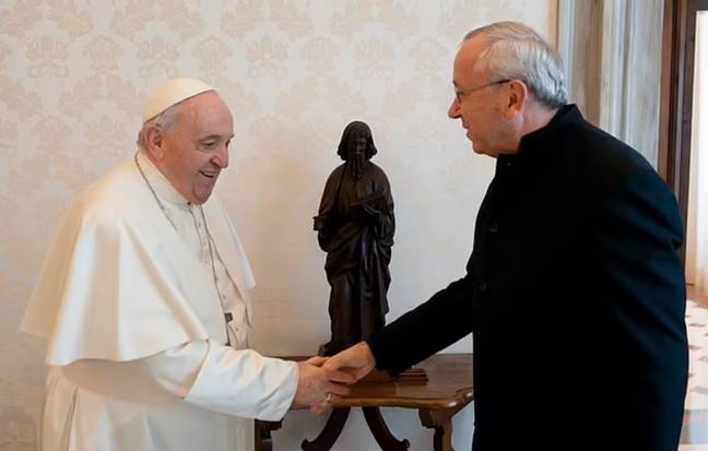 Father Marko is allegedly close to the Pope. Credit: Vatican Media