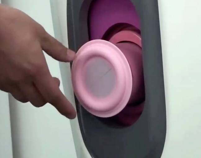 It comes with its own 'isolation pad'... to capture your deposit. Credit: Sanwe Group/YouTube 