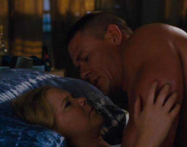 Schumer and Cena get very close in the scene. Credit: Universal Pictures