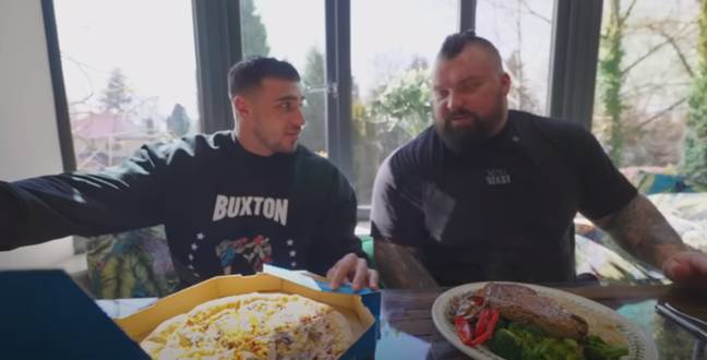 Fury was in a recent 'diet/life swapping' video with Eddie 'The Beast' Hall. Credit: YouTube / Eddie Hall The Beast