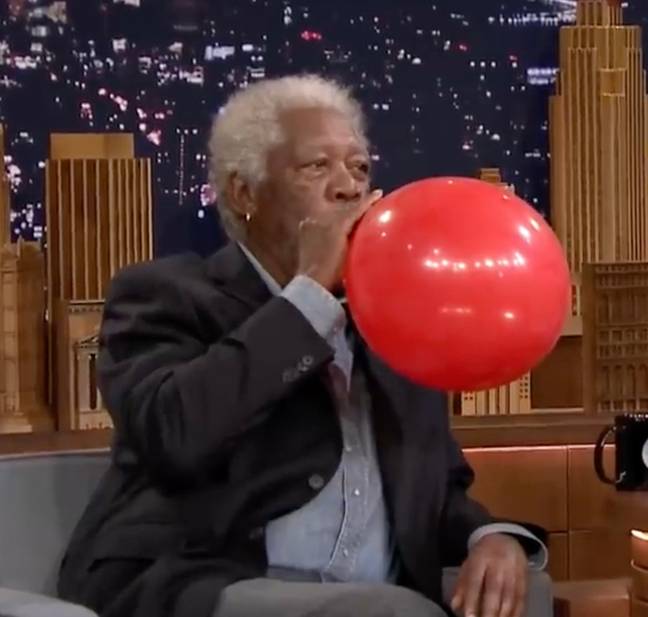 Ever wondered what God would sound like on helium? Credit: NBC