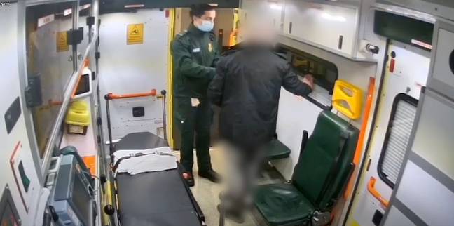Prior to the push, the patient verbally abused both members of the ambulance crew and used homophobic language. Credit: London Ambulance Service