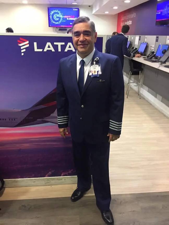 Pilot Iván Andaur died after suddenly becoming ill on the flight. Credit: Facebook