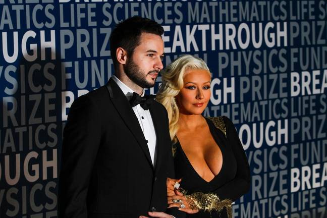 Christina Aguilera and partner Matthew Rutler. Credit: The Photo Access / Alamy Stock Photo