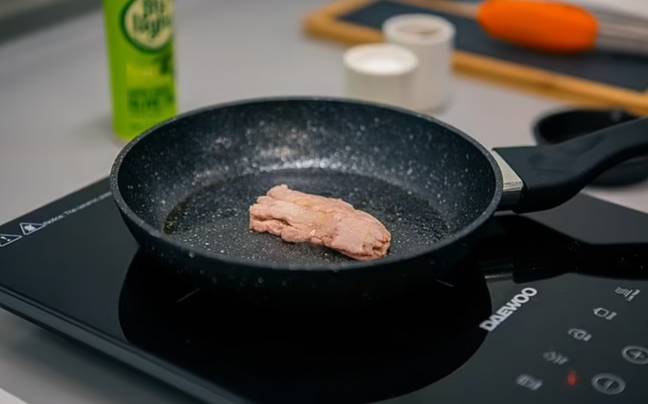The fillet pork steak was grown from a few animal cells. Credit: 3D Bio-Tissues