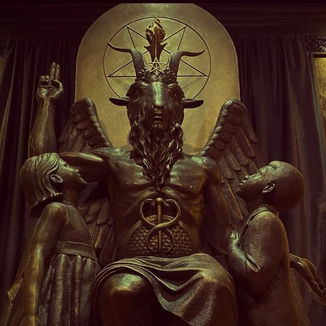 A statue used by the satanic temple. Credit: Satanic Temple/Instagram.
