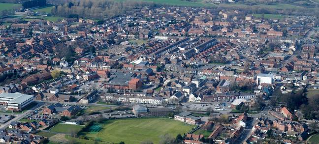 Cleveland is officially the 'most dangerous area to live' in the UK. Credit: Paul White Aerial views / Alamy Stock Photo