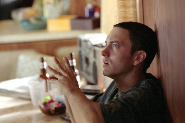 Eminem fans' faces when they realised there was another version of 'Lose Yourself'. Credit: Universal Pictures