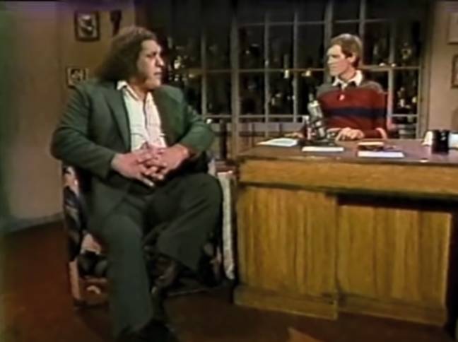 Andre the Giant was - as you can see - massive. Credit: NBC