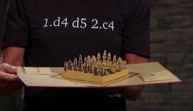 David's incredible pop-up chess set. Credit: BBC