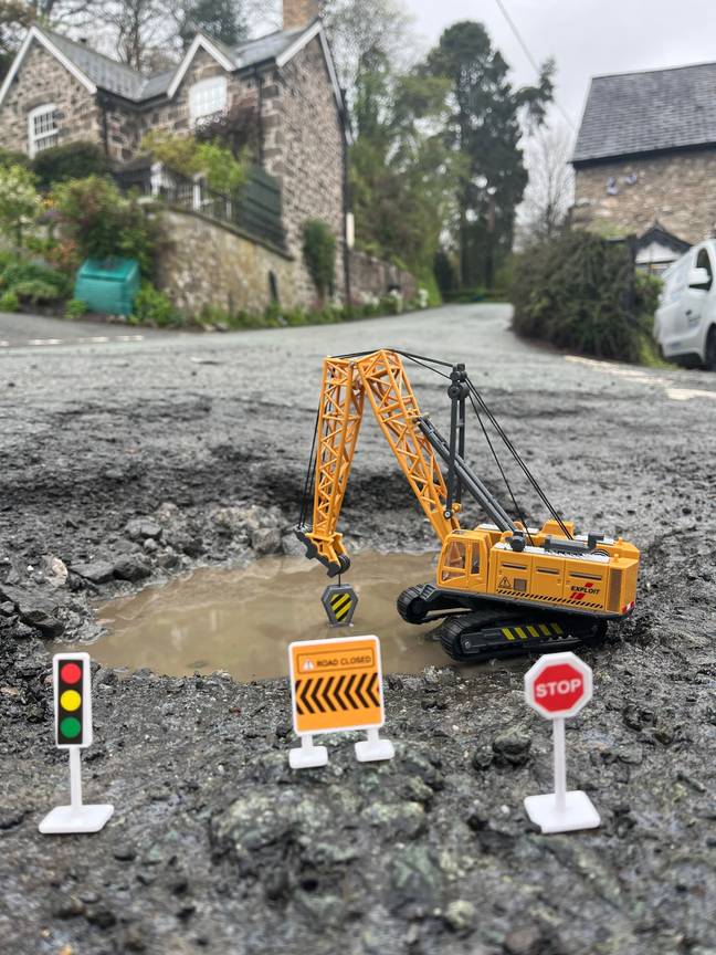Potholes. Everyone's worst nightmare. Credit: Wales News Service 