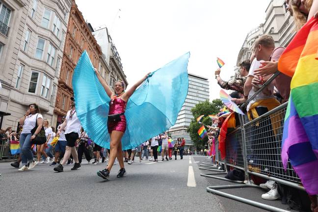 Members of the LGBTQ+ community and their allies joined the march in the UK’s capital today. Credit: Alamy