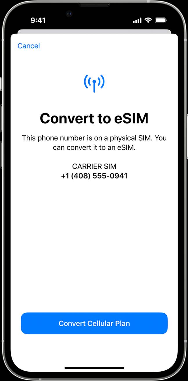 It is reportedly only possible to use eSIM in the US on the latest iPhone 15 series. Credit: Apple