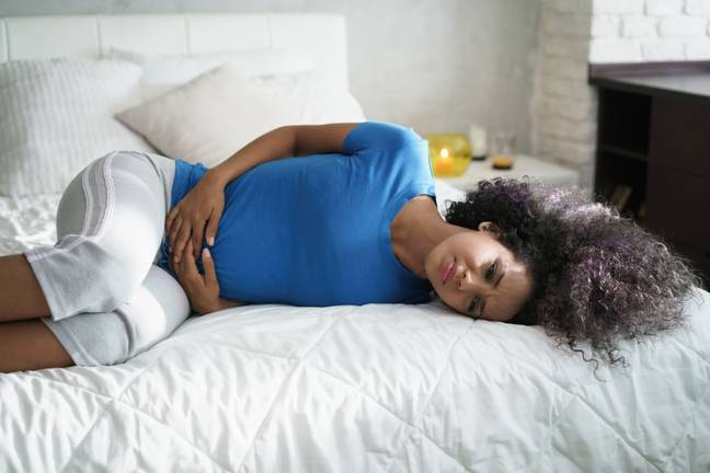 Period pain. Credit: DCPhoto / Alamy 