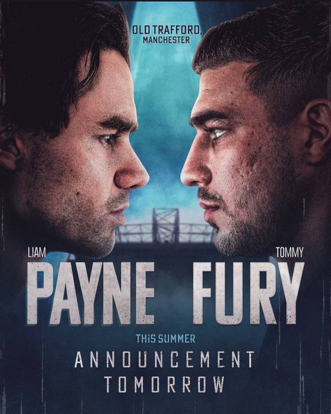 Liam Payne and Tommy Fury teased a big announcement involving Old Trafford. Credit: Instagram/Liam Payne