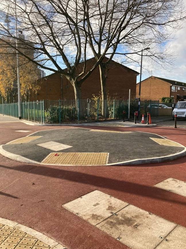 A new bike roundabout said to be the 'first of its kind' has opened in Salford. Credit: Salford City Council
