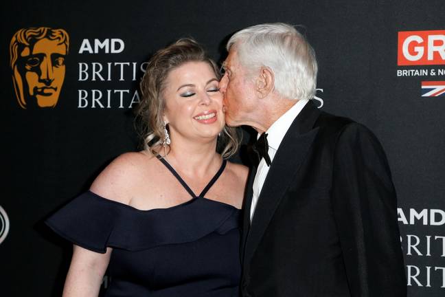Dick Van Dyke and Arlene Silver at the AMD British Academy Britannia Awards. Credit: Alamy