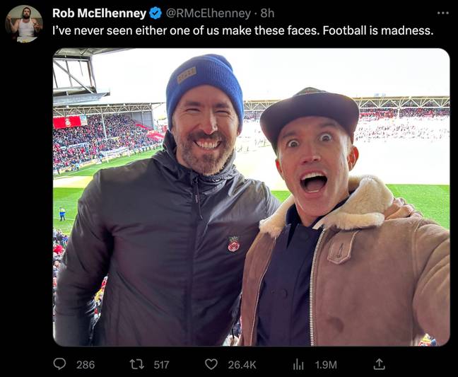 The duo have taken a very active role in the club despite living on the other side of the world. Credit: Twitter/@RMcElhenney