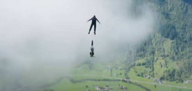 The stunt took six attempts for Tom Cruise to be happy with it. Credit: Paramount