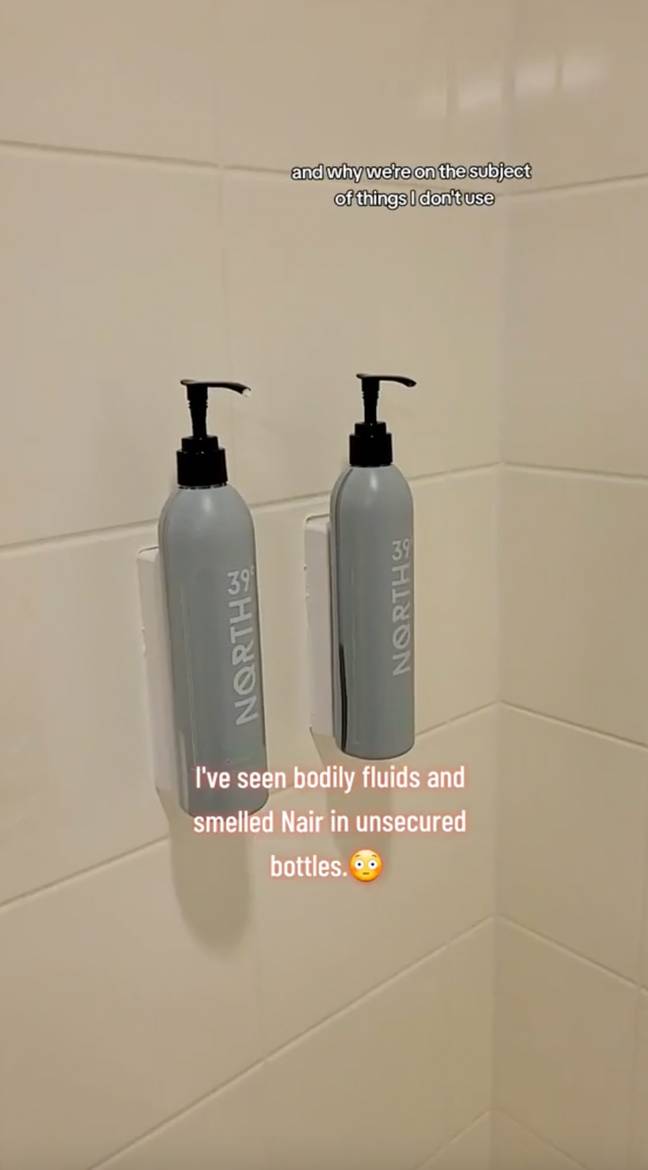 The hotel boss said she 'never' uses toiletries in hotel rooms which aren't secured. Credit: TikTok/@melly_creations