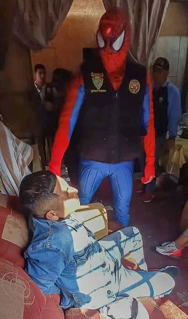 The police officers were in foolproof disguises. Credit: Peruvian National Police
