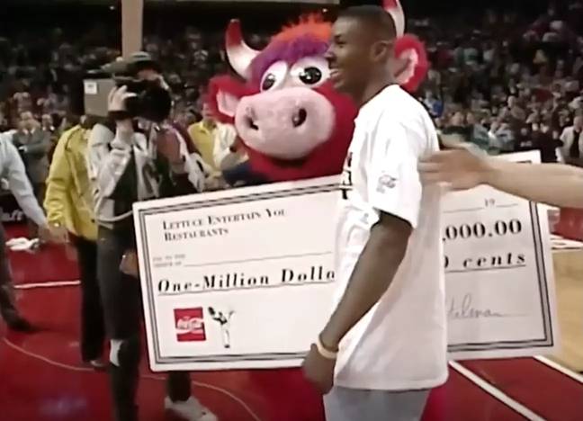 Calhoun ended up receiving his prize money, thanks to the Bulls and other sponsors. Credit: NBA