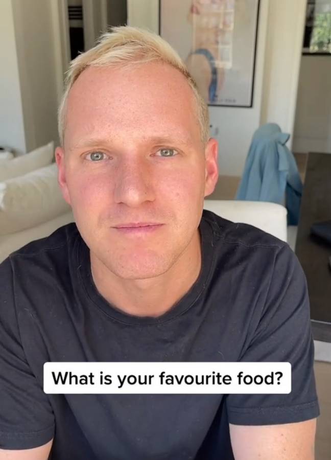 The test asks four questions about your favourite things. Credit: TikTok/@jamielaing