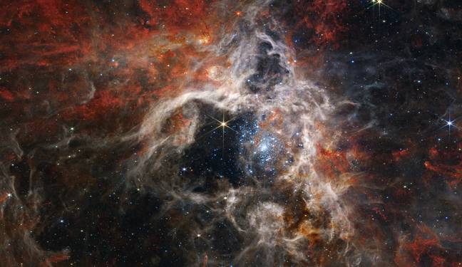 NASA's latest image of the Tarantula Nebula. Credit: NASA