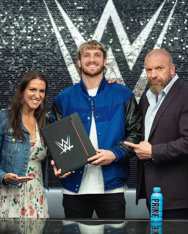 Fans realised they'd seen the photo before. Credit: Twitter/@LoganPaul/WWE