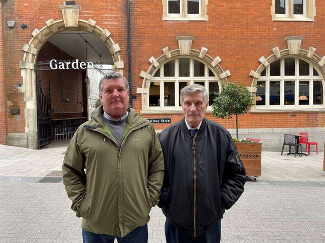 Mark and Keith were kicked out of the Wetherspoons in Kent. Credit: SWNS