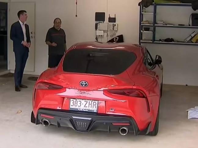 The Australian has spent his millions on flashy cars and properties for his family. Credit: 9 News