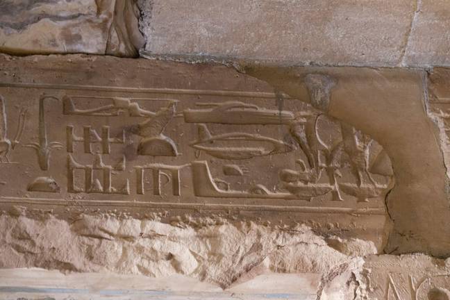 The author continued by claiming that the hieroglyph is part of an unfinished temple. Credit: Alain Guilleux/Alamy Stock Photo